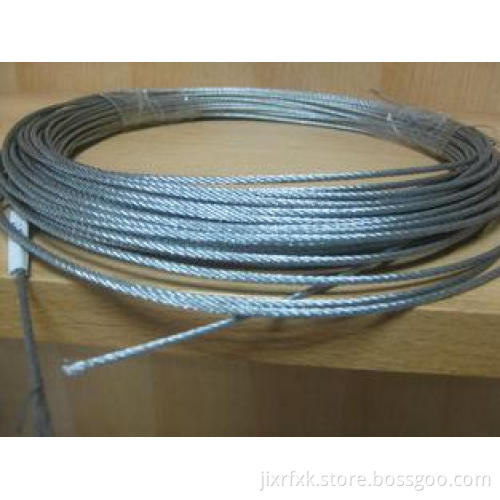 1.5mm 1x12 316 Stainless Steel Wire Rope Breaking Strength
